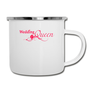 Hochzeit Emaille Tasse - Wedding Queen | Junggesellenabschied | Hochzeit