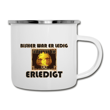 Hochzeit Emaille Tasse - Heiraten Erledigt