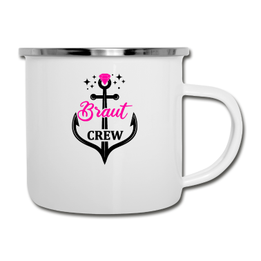 Hochzeit Emaille Tasse - Braut Crew | Junggesellenabschied | Hochzeit