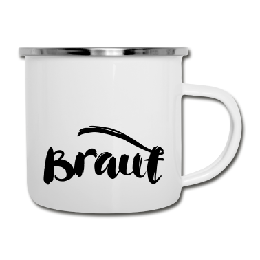 Hochzeit Emaille Tasse - Braut Bride JGA Hochzeit stag do Polterabend