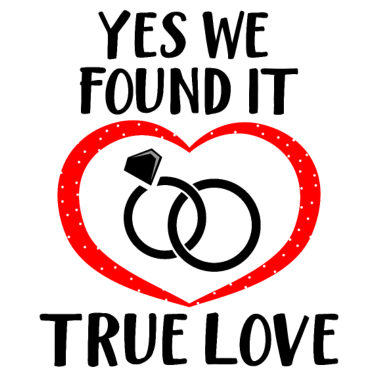 Motiv Wahre liebe mit Herz und Ringen