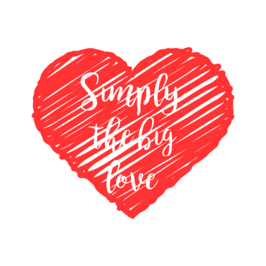 Motiv große Liebe mit großem Herz