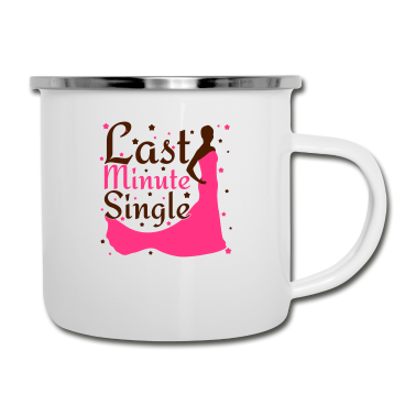 Hochzeit Emaille Tasse - Last Minute Single