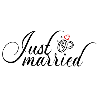 Motiv Gerade verheiratete Hochzeitsgeschenkidee