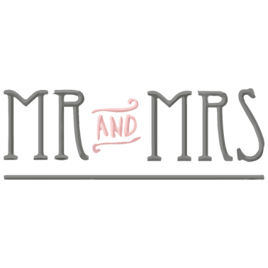 Motiv Jubiläumsgeschenk Herr und Frau haben gerade geheiratet