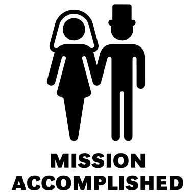 Motiv Mission Accomplished (Bridal Pair, Wedding /