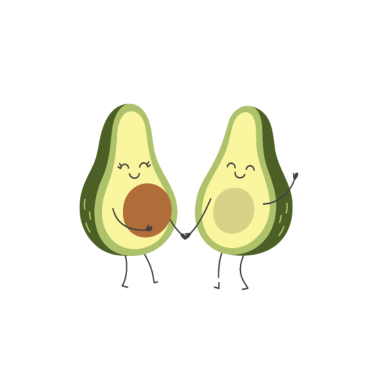 Motiv 20 Jahre verheiratet Avocado 20. Hochzeitstag