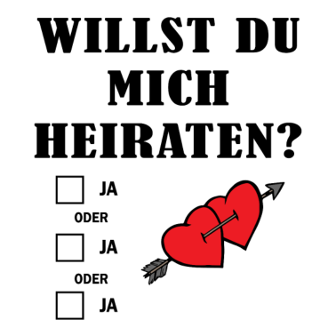 Motiv Willst du mich heiraten Hochzeit Ehe Braut