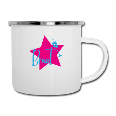 Hochzeit Emaille Tasse - Braut Party Hochzeit Ehe Geschenk