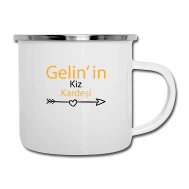 Hochzeit Emaille Tasse - Schwester Braut Türkisch Hochzeit Ehe Geschenk