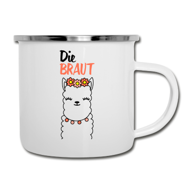 Hochzeit Emaille Tasse - Die braut Geschenk Hochzeit Ehe