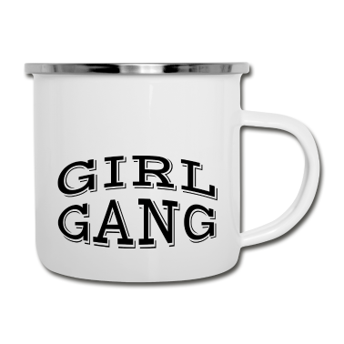 Hochzeit Emaille Tasse - Girl Gang