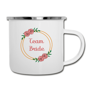 Hochzeit Emaille Tasse - Team Bride - Junggesellenabschied
