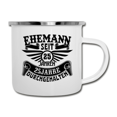 Hochzeit Emaille Tasse - Hochzeit Geschenk Ehemann Braut