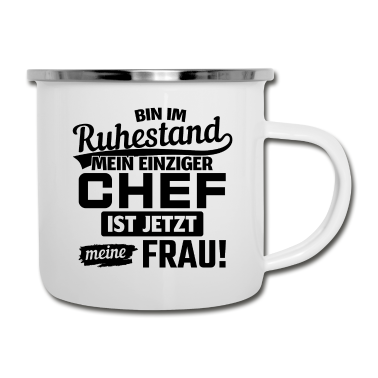 Hochzeit Emaille Tasse - Chef Ehe Geschenk Hochzeit Braut