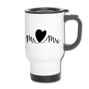 Hochzeit Thermobecher - Mr.und Mrs. Hochzeitsfeier, Feier, Tag, Love, i