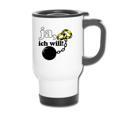 Hochzeit Thermobecher - ja ich will .../+