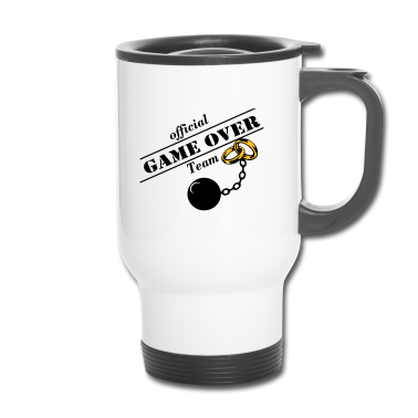 Hochzeit Thermobecher - JGA Game Over Team ...+