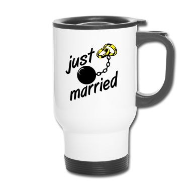 Hochzeit Thermobecher - just married JGA ...+