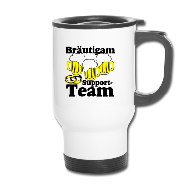 Hochzeit Thermobecher - Bräutigam Support Team .../+