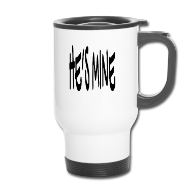 Hochzeit Thermobecher - Er ist Mein - Ehepaar, Partner Geschenk Motiv