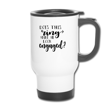 Hochzeit Thermobecher - Bin ich nun verlobt ? - lustiges Hochzeitgeschenk