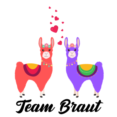 Motiv Team Braut Alpaka Verlobung Hochzeit Geschenk