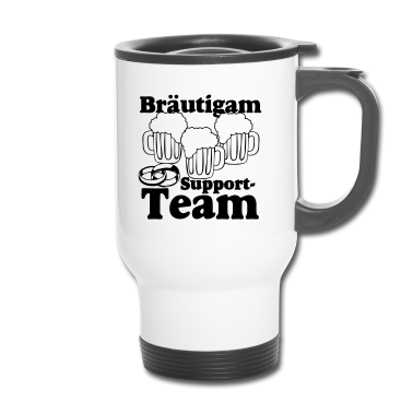 Hochzeit Thermobecher - JGA - Bräutigam Support Team ..+