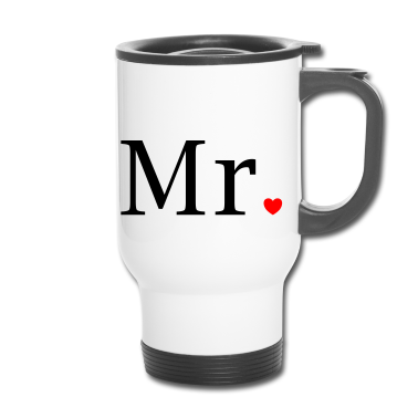 Hochzeit Thermobecher - Mr and Mrs married Hochzeit Feier Verheiratet Mrs