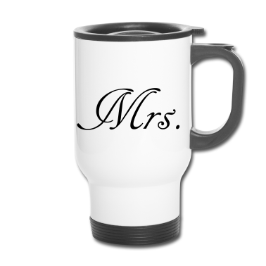 Hochzeit Thermobecher - Mr and Mrs married Hochzeit Feier Verheiratet Mrs