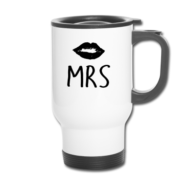 Hochzeit Thermobecher - mrs kiss Mr. and Mrs. married Hochzeit Feier