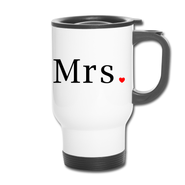 Hochzeit Thermobecher - Mr and Mrs married Hochzeit Feier Verheiratet Mrs