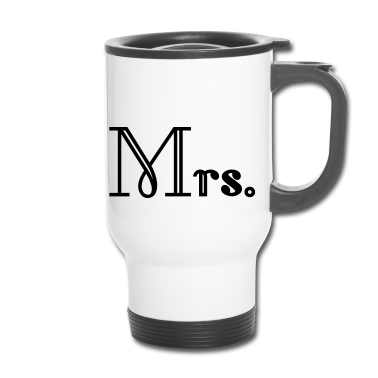 Hochzeit Thermobecher - Mr and Mrs married Hochzeit Feier Verheiratet Mrs