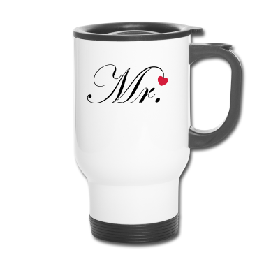Hochzeit Thermobecher - Mr. and Mrs. married Hochzeit Feier Verheiratet Mr