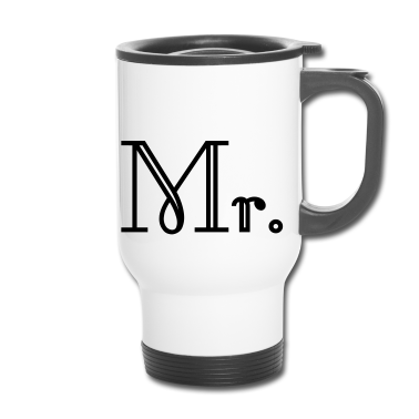 Hochzeit Thermobecher - Mr and Mrs married Hochzeit Feier Verheiratet Mr
