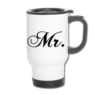 Hochzeit Thermobecher - Mr and Mrs married Hochzeit Feier Verheiratet Mrs