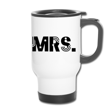 Hochzeit Thermobecher - Mr and Mrs married Hochzeit Feier Verheiratet Mrs