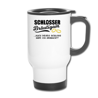 Hochzeit Thermobecher - Schlosser Bräutigam Hochzeit Lustig Geschenk Mann