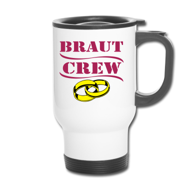 Hochzeit Thermobecher - Braut Crew...-