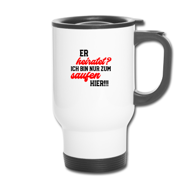 Hochzeit Thermobecher - Junggesellenabschied Bräutigam heiratet Team JGA