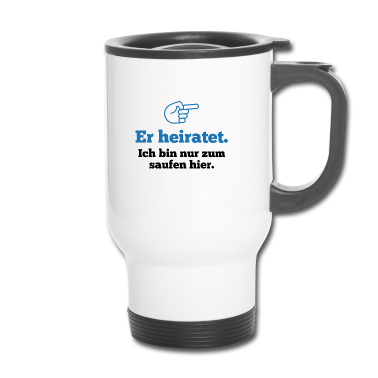 Hochzeit Thermobecher - Junggesellenabschied Bräutigam heiratet Team JGA