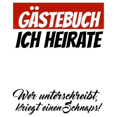 Motiv Hochzeitsparty Braut Bräutigam Gästebuch T-Shirt