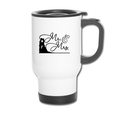 Hochzeit Thermobecher - Mister Misses Brautpaar Hochzeit Heiraten Geschenk