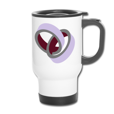 Hochzeit Thermobecher - Bunte Hochzeitsringe Geschenk Hochzeit JGA RING