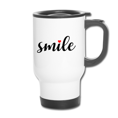 Hochzeit Thermobecher - Smile Design Glücklich Hochzeit Feier Party Lachen