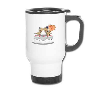 Hochzeit Thermobecher - Dinosaurier-Paare Dinosaurier-Fan Geschenk
