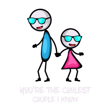 Motiv Coolest Paar Kühle und Nizza Freund Geschenk