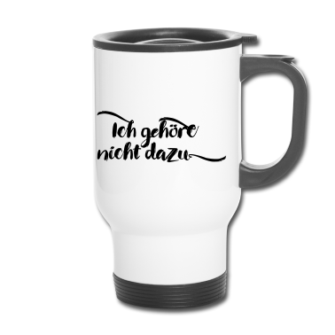 Hochzeit Thermobecher - Ich gehöre nicht dazu JGA stag do Polterabend