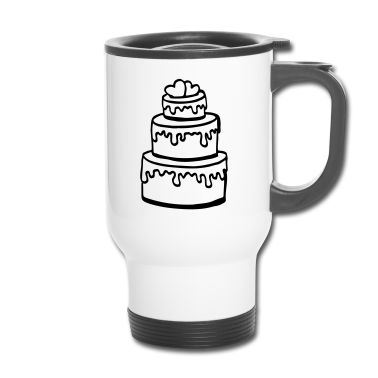 Hochzeit Thermobecher - Hochzeitstorte Hochzeitsparty Geschenk / wedding
