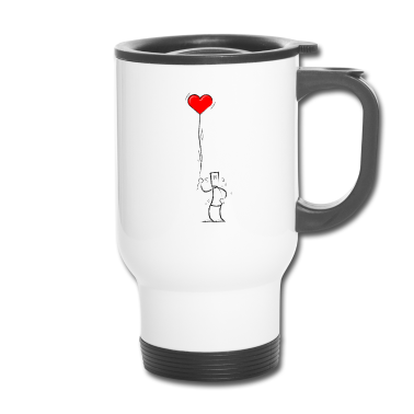 Hochzeit Thermobecher - Herz Liebe Valentinstag Valentine's day Hochzeit